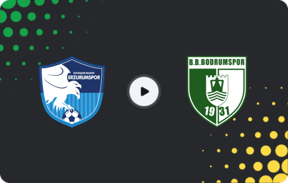 Where to watch Erzurumspor — Bodrumspor, TFF First League, 14.12.2025