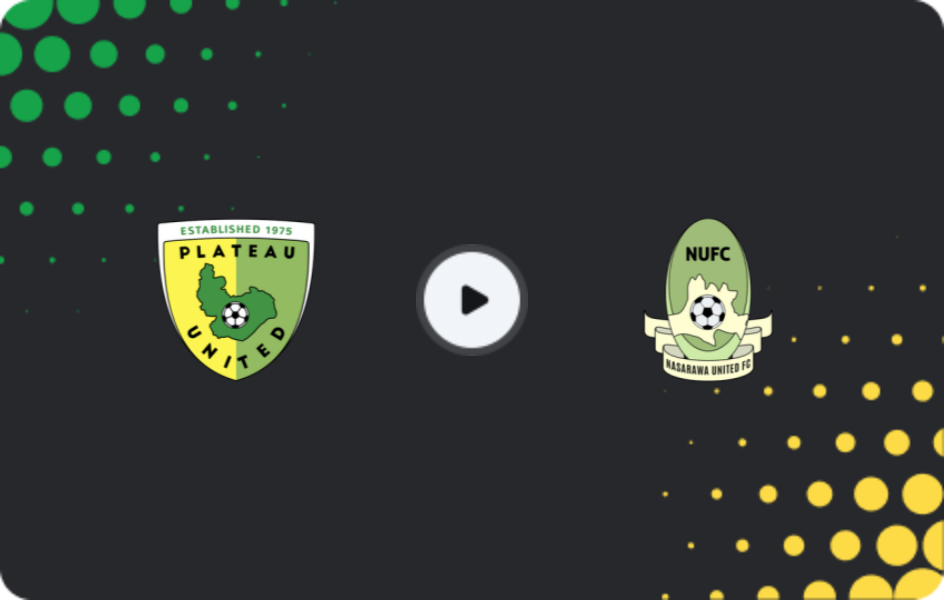 Where to watch Plateau United — Nasarawa United, NPFL, 14.12.2025