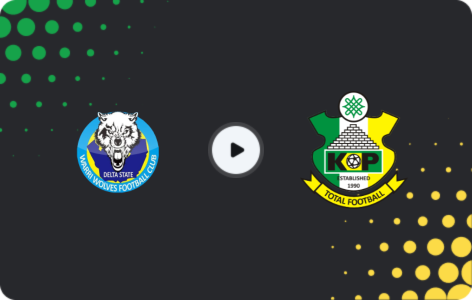 Where to watch Warri Wolves — Kano Pillars, NPFL, 14.12.2025