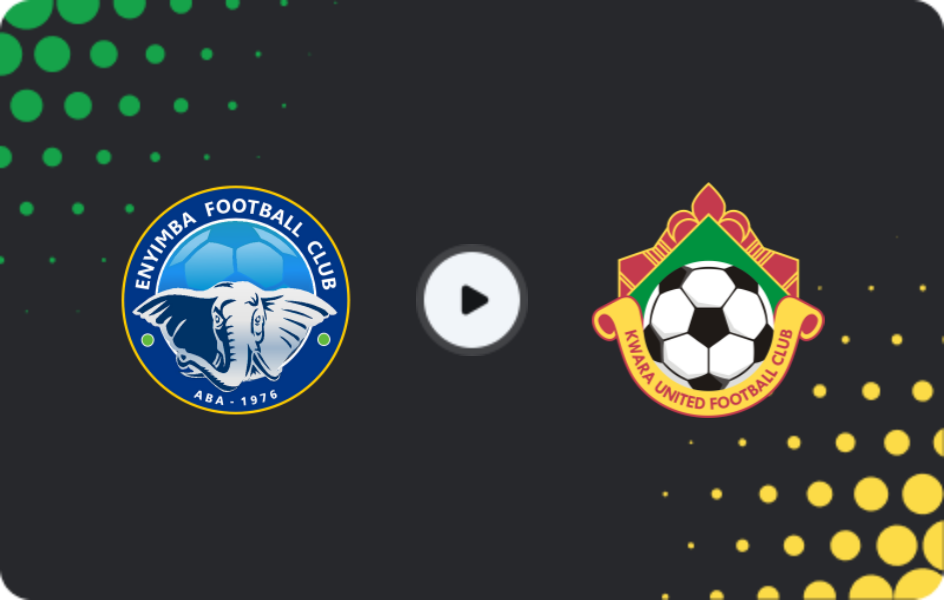 Where to watch Enyimba — Kwara United, NPFL, 14.12.2025