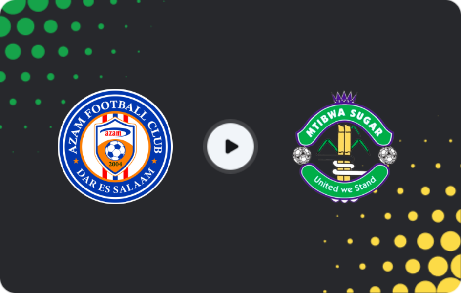 Where to watch Azam — Mtibwa Sugar, Premier League, 25.02.2026