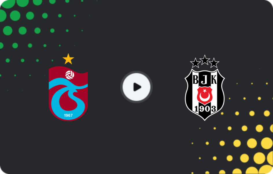 Where to watch Trabzonspor — Besiktas, Süper Lig, 14.12.2025