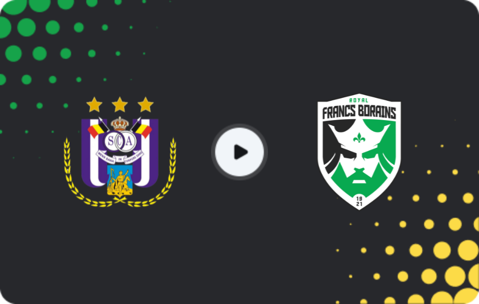 Where to watch Anderlecht II — Francs Borains, Challenger Pro League, 17.12.2025