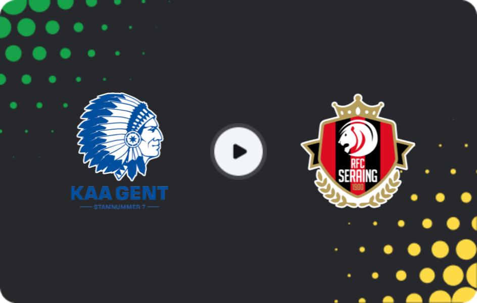 Where to watch KAA Gent II — Seraing United, Challenger Pro League, 19.12.2025