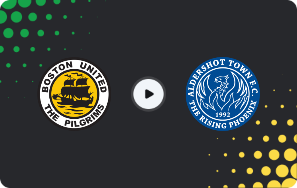 Where to watch Boston United — Aldershot Town, National League, 20.12.2025