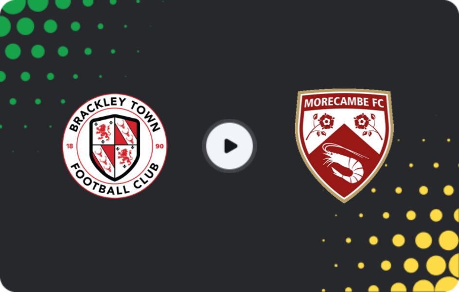 Where to watch Brackley Town — Morecambe, National League, 21.12.2025