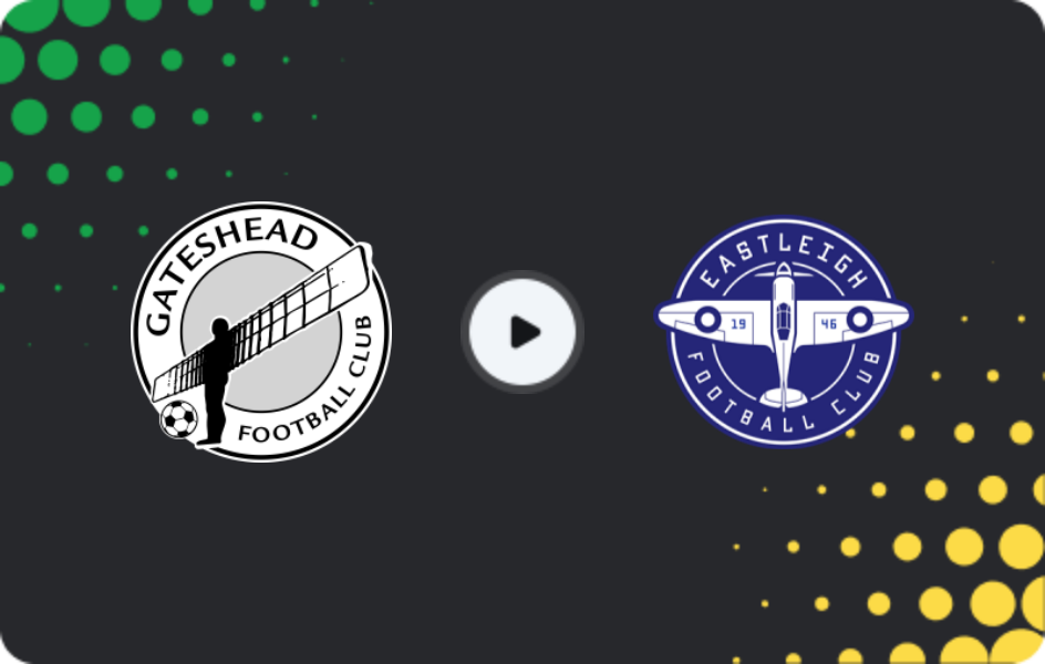 Where to watch Gateshead — Eastleigh, National League, 21.12.2025