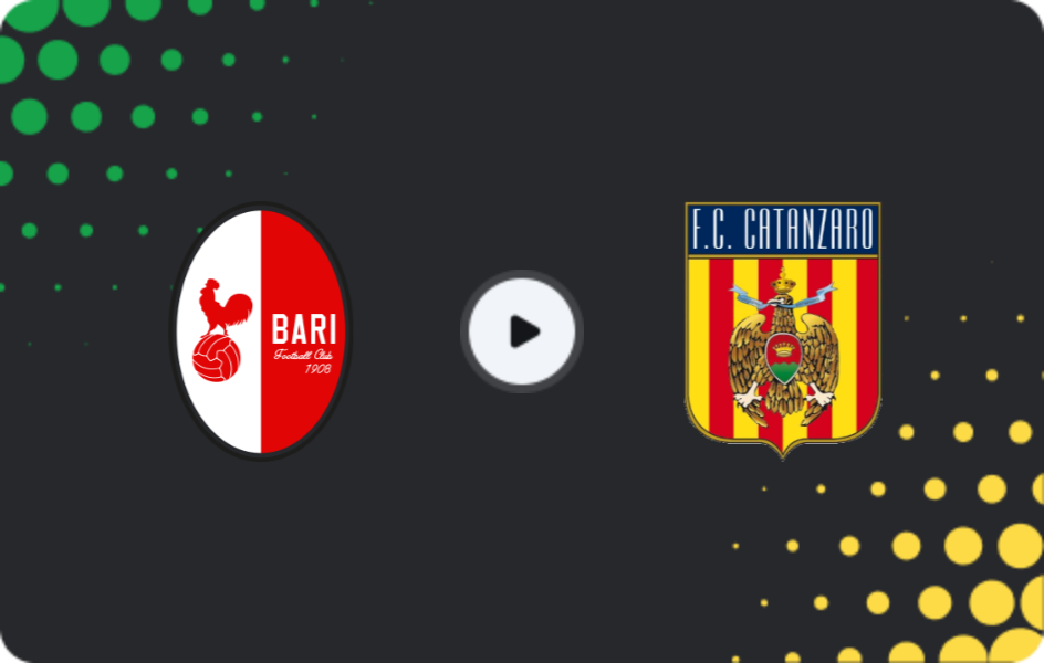 Where to watch Bari — Catanzaro, Serie B, 19.12.2025