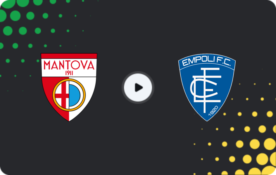 Where to watch Mantova — Empoli, Serie B, 21.12.2025