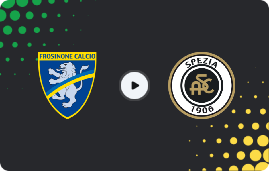 Where to watch Frosinone — Spezia, Serie B, 20.12.2025