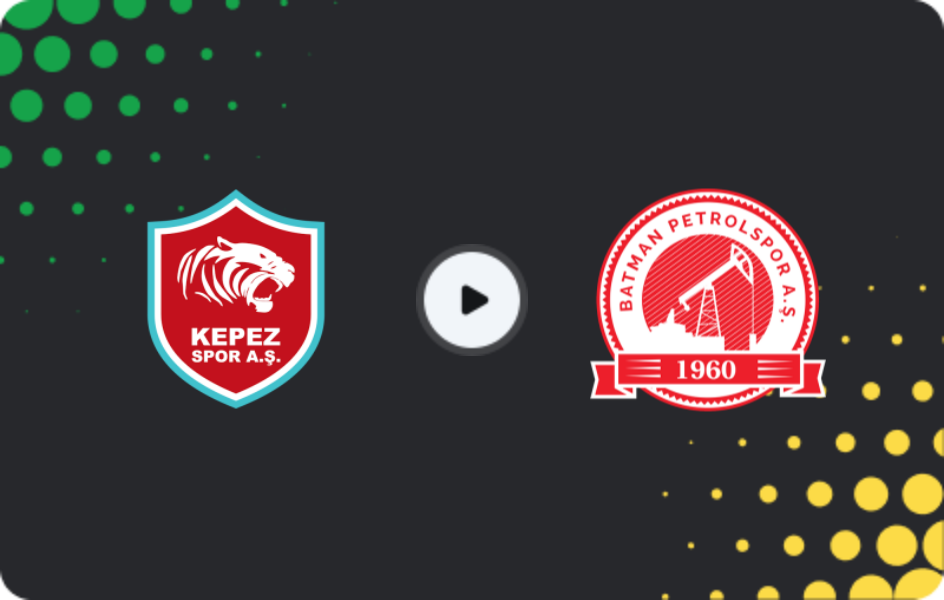Where to watch Kepezspor — Batman Petrolspor, 2. Lig, 28.12.2025