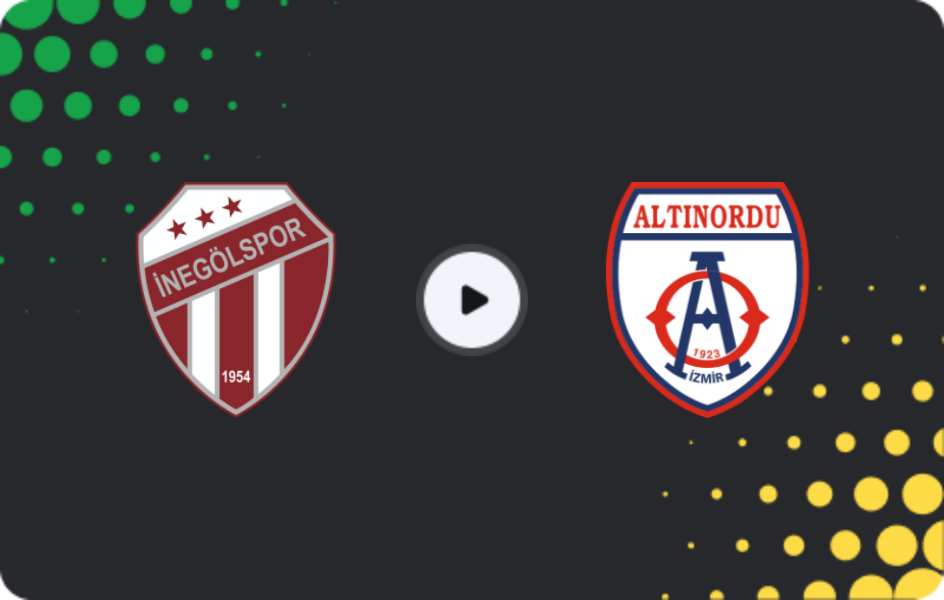 Where to watch İnegölspor — Altınordu, 2. Lig, 28.12.2025