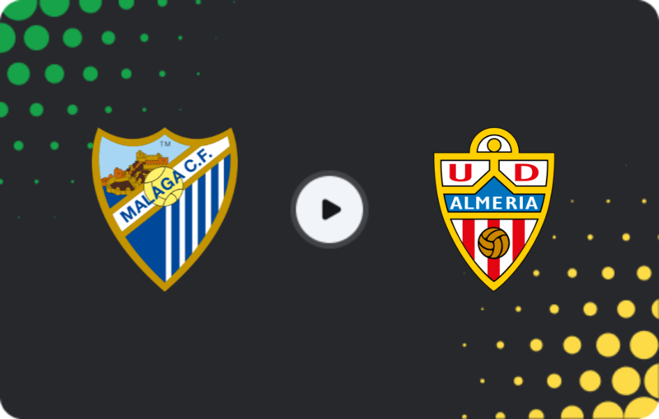 Where to watch Malaga — Almeria, Segunda, 21.12.2025