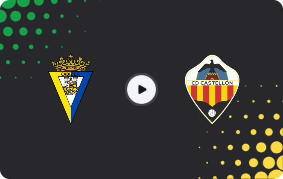 Where to watch Cadiz — Castellón, Segunda, 21.12.2025