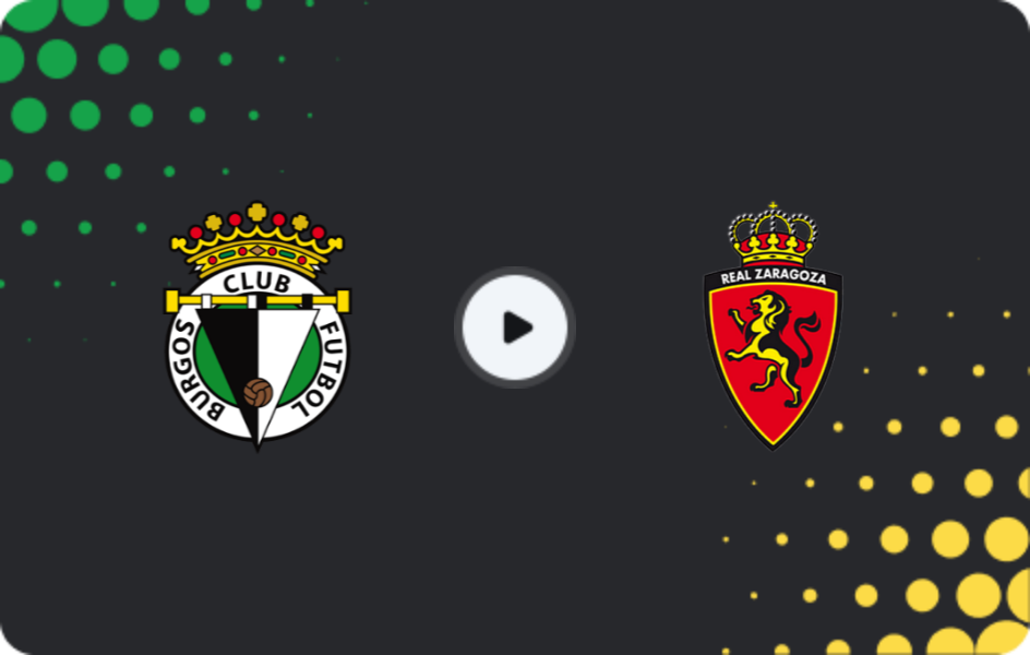 Where to watch Burgos — Real Zaragoza, Segunda, 21.12.2025