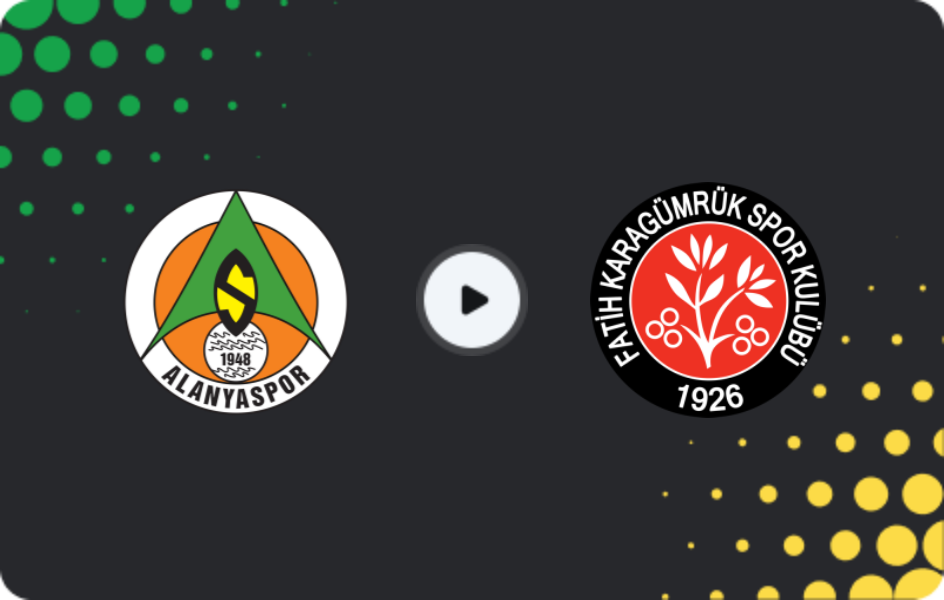 Where to watch Alanyaspor — Fatih Karagümrük, Süper Lig, 21.12.2025