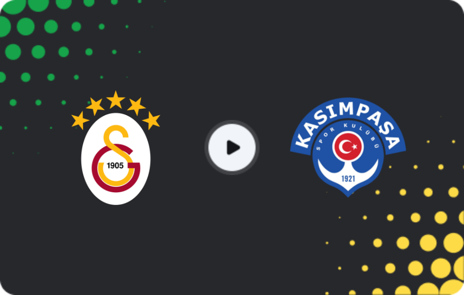 Where to watch Galatasaray — Kasimpasa, Süper Lig, 21.12.2025