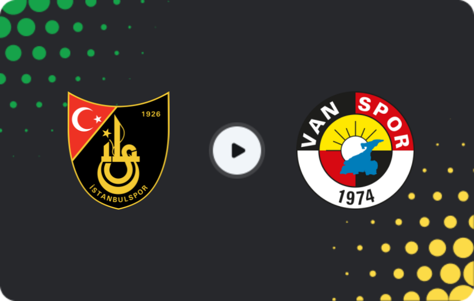 Where to watch İstanbulspor — Vanspor, TFF First League, 21.12.2025