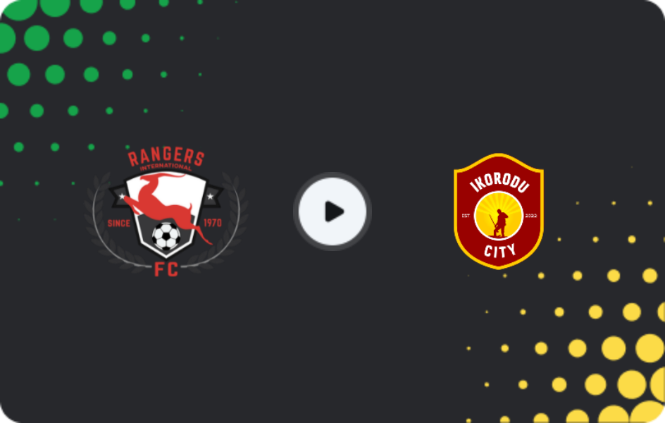 Where to watch Enugu Rangers — Ikorodu City, NPFL, 21.12.2025