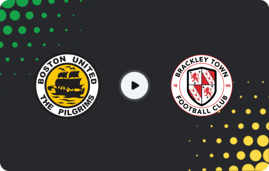 Where to watch Boston United — Brackley Town, National League, 30.12.2025