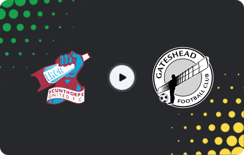 Where to watch Scunthorpe United — Gateshead, National League, 30.12.2025