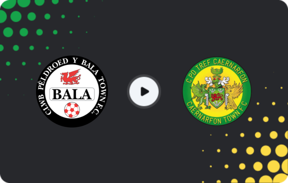 Where to watch Bala Town — Caernarfon Town, Cymru Premier, 31.12.2025