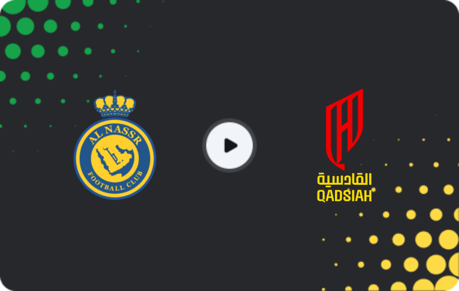 Where to watch Al Nassr — Al-Qadisiyah, Pro League, 08.01.2026