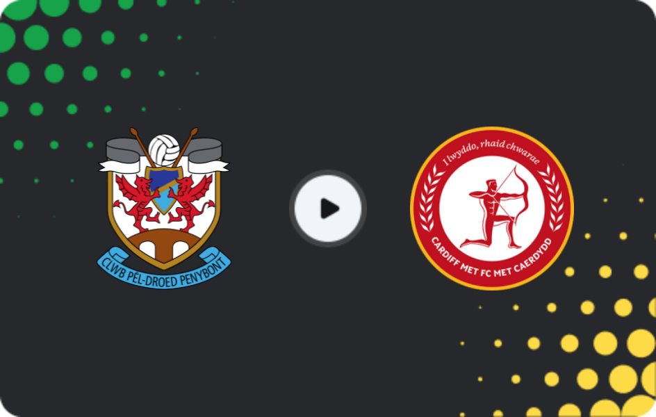 Where to watch Penybont — Cardiff MET, Cymru Premier, 09.01.2026