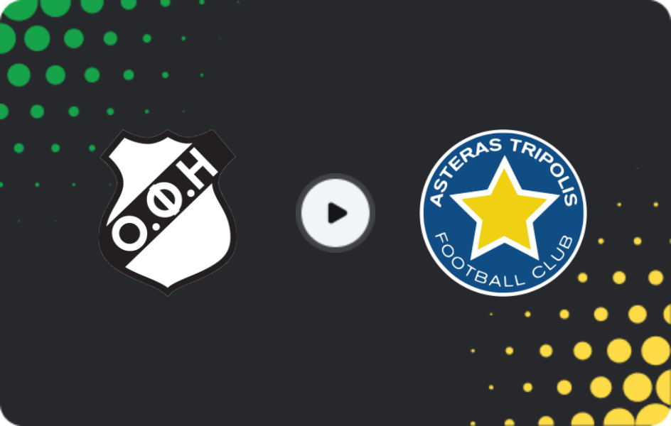 Where to watch OFI — Asteras, Super League, 10.01.2026