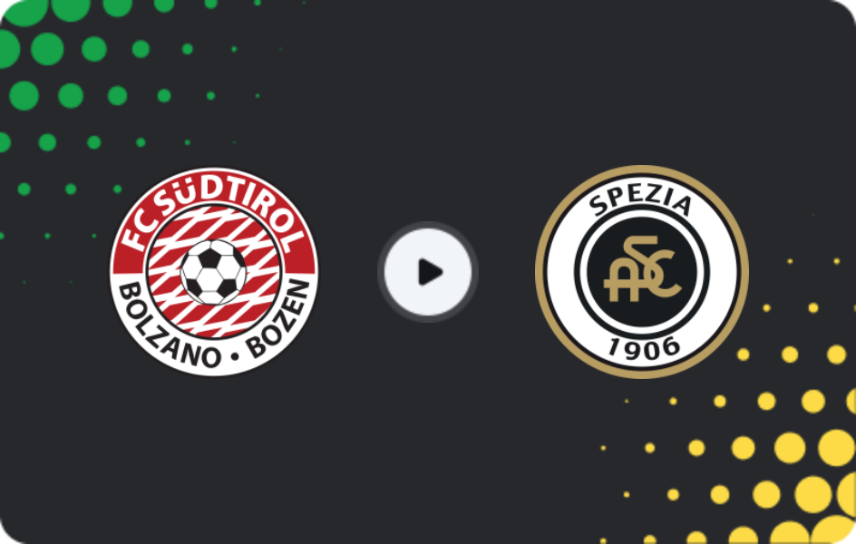 Where to watch Sudtirol — Spezia, Serie B, 10.01.2026