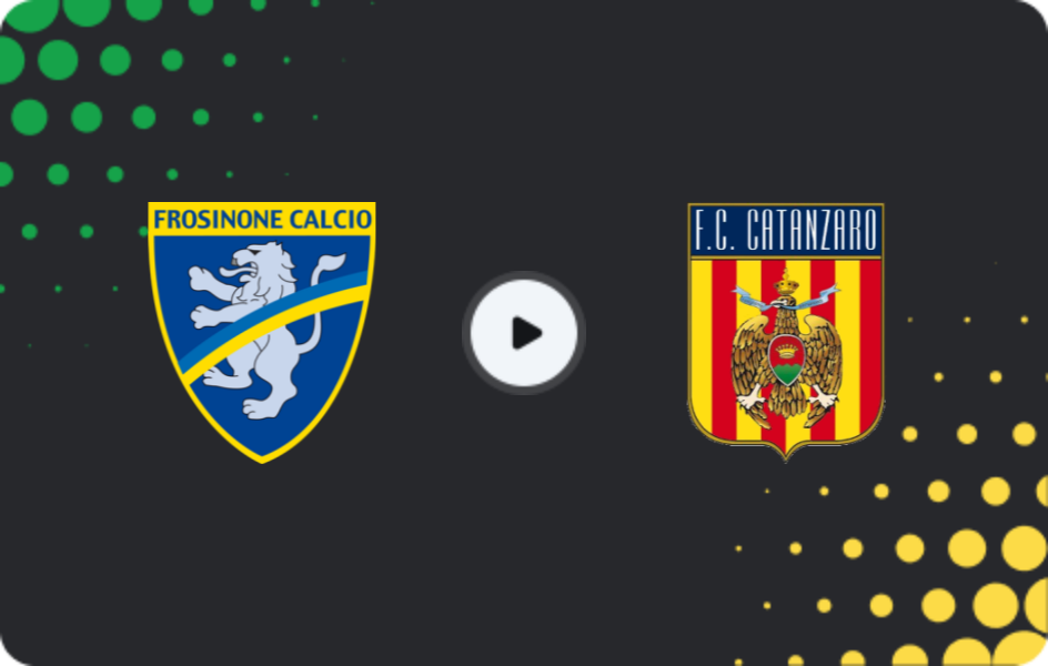 Where to watch Frosinone — Catanzaro, Serie B, 10.01.2026