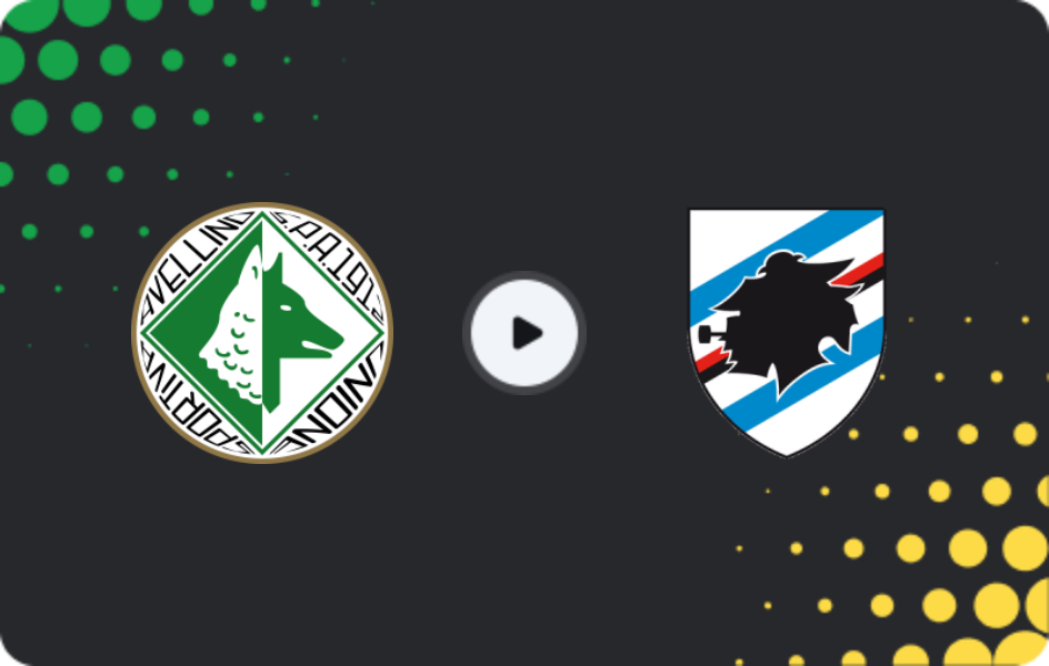 Where to watch Avellino — Sampdoria, Serie B, 10.01.2026