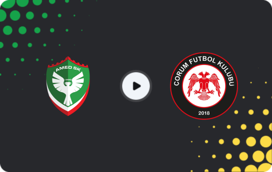 Where to watch Amed — Çorum, TFF First League, 11.01.2026