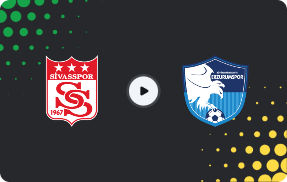 Where to watch Sivasspor — Erzurumspor, TFF First League, 11.01.2026