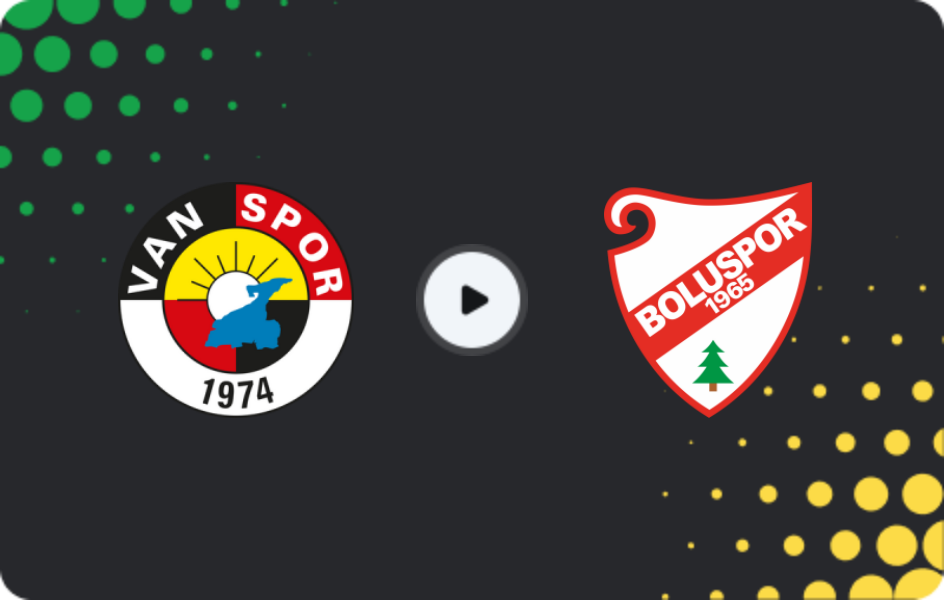 Where to watch Vanspor — Boluspor, TFF First League, 11.01.2026