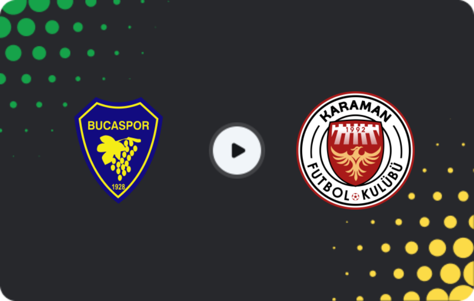 Where to watch Bucaspor — Karaman FK, 2. Lig, 11.01.2026