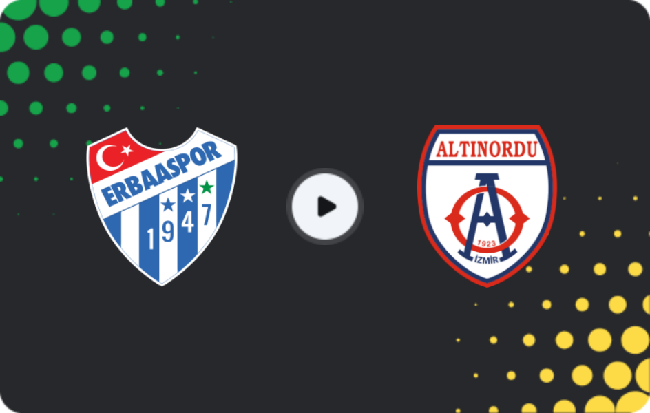 Where to watch Erbaaspor — Altınordu, 2. Lig, 11.01.2026
