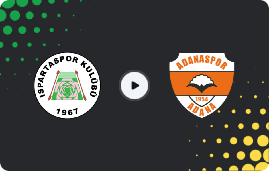 Where to watch Isparta 32 — Adanaspor, 2. Lig, 11.01.2026
