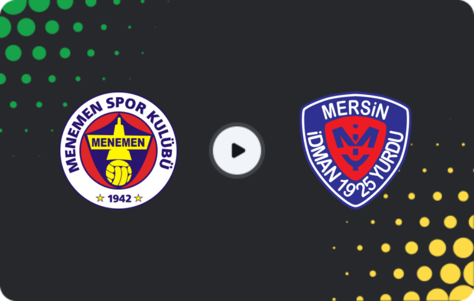 Where to watch Menemen — Yeni Mersin İdmanyurdu, 2. Lig, 11.01.2026
