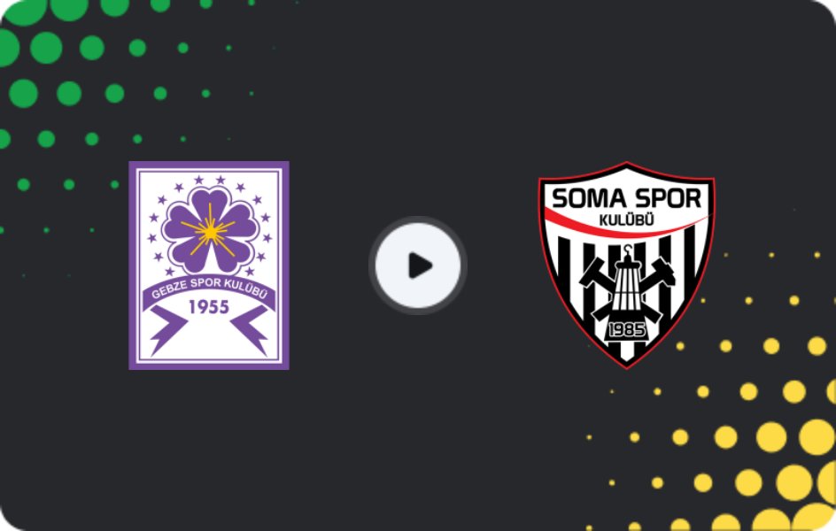 Where to watch Güzide Gebze Spor — Somaspor, 2. Lig, 11.01.2026