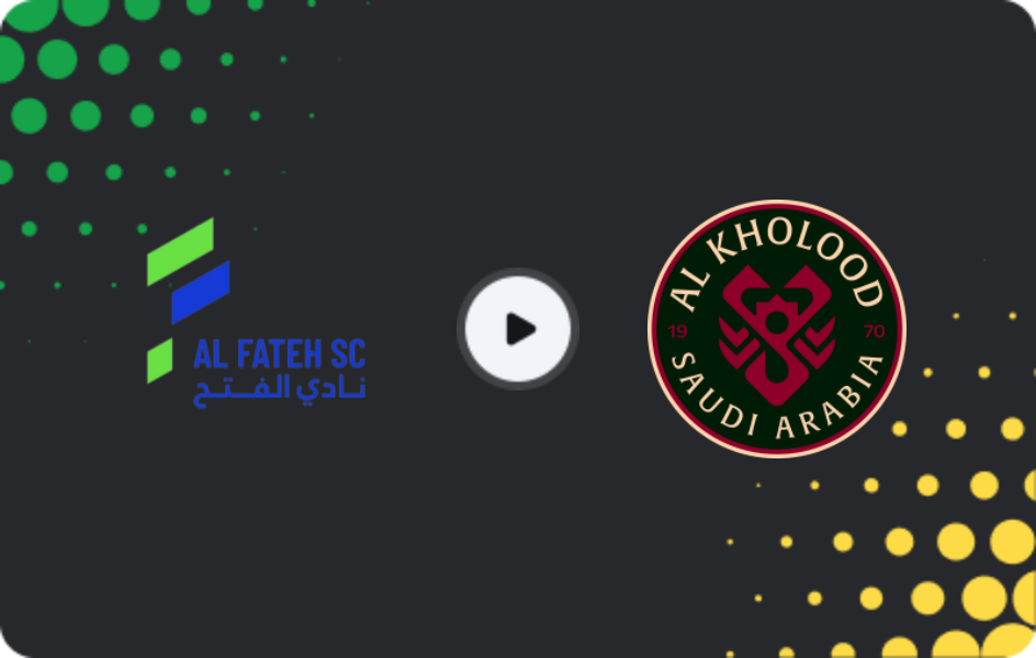 Where to watch Al Fateh — Al Kholood, Pro League, 20.01.2026
