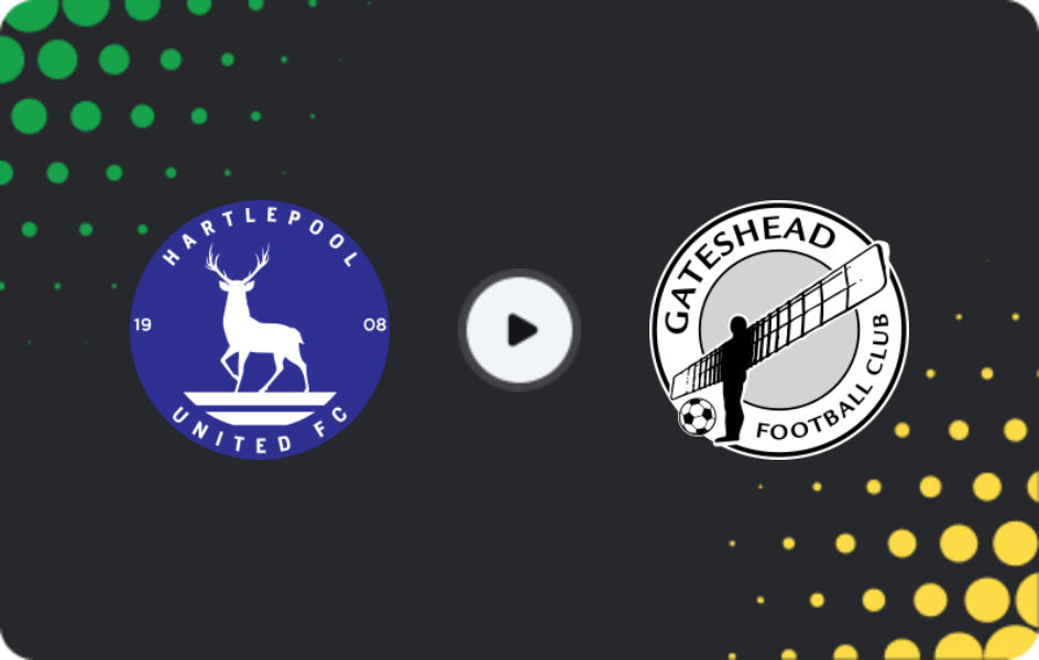 Where to watch Hartlepool United — Gateshead, National League, 20.01.2026