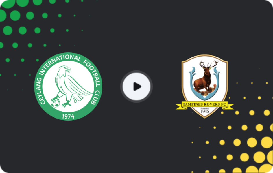 Where to watch Geylang International — Tampines Rovers, Premier League, 23.01.2026