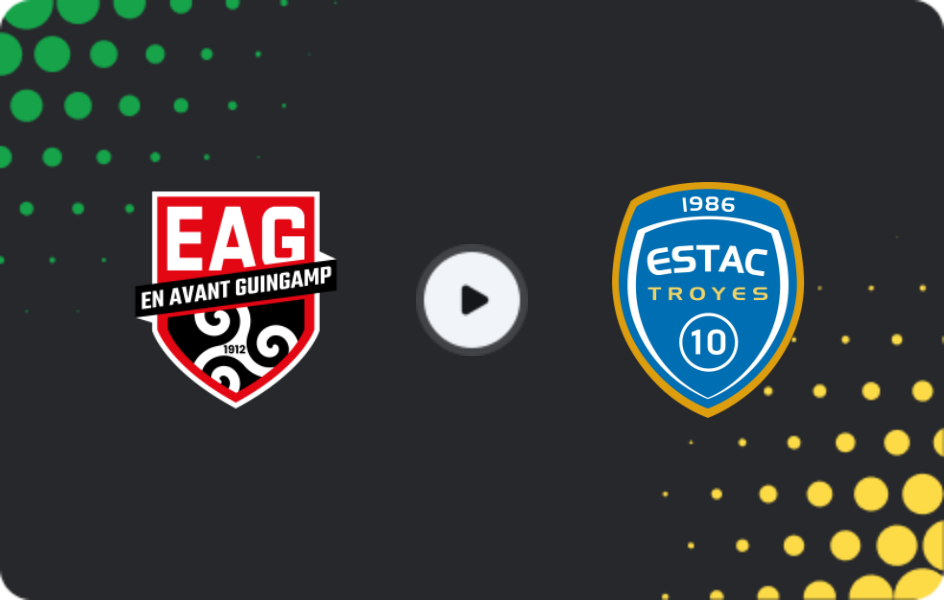 Where to watch Guingamp — Troyes, Ligue 2, 24.01.2026