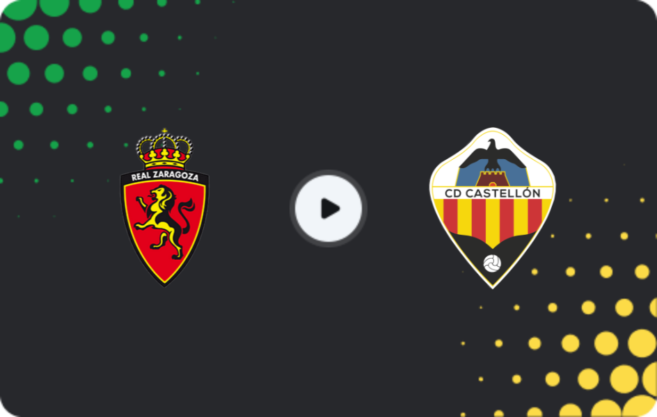 Where to watch Real Zaragoza — Castellón, Segunda, 25.01.2026