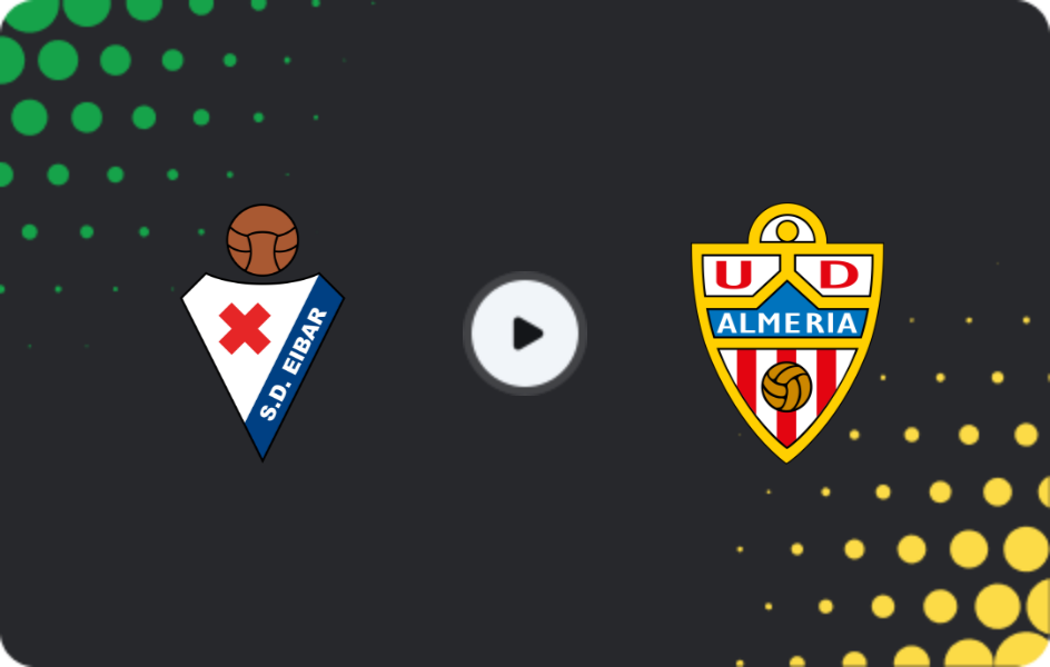 Where to watch Eibar — Almeria, Segunda, 25.01.2026