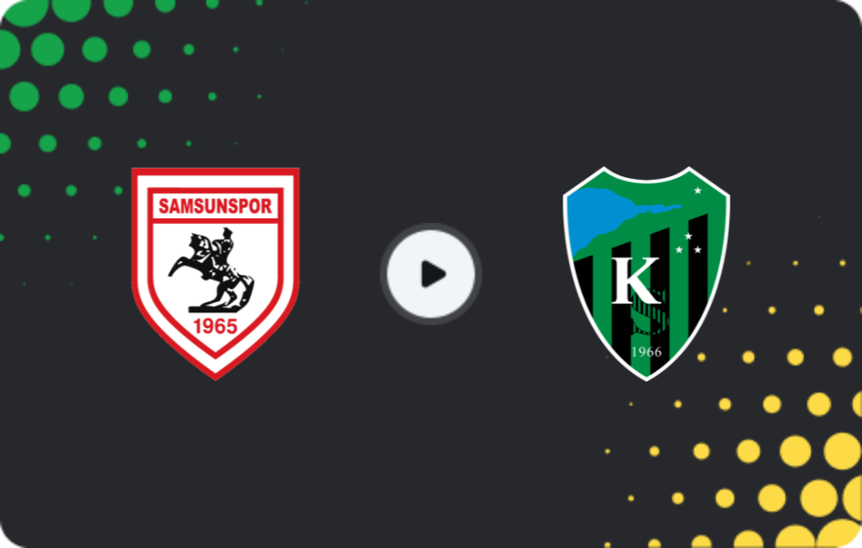 Where to watch Samsunspor — Kocaelispor, Süper Lig, 25.01.2026