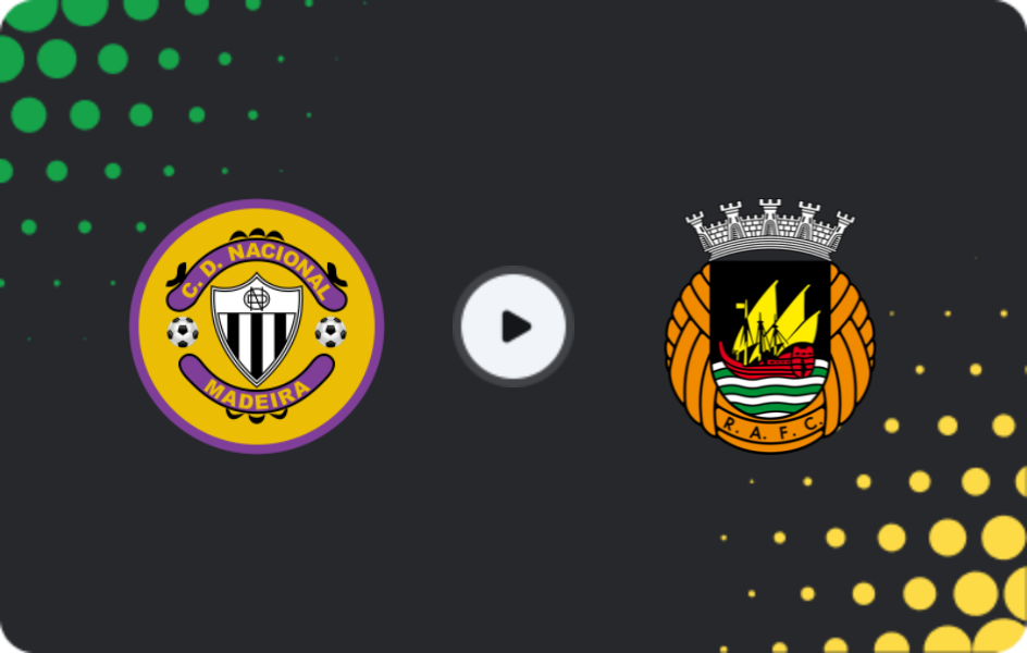 Where to watch Nacional — Rio Ave, Primeira Liga, 25.01.2026