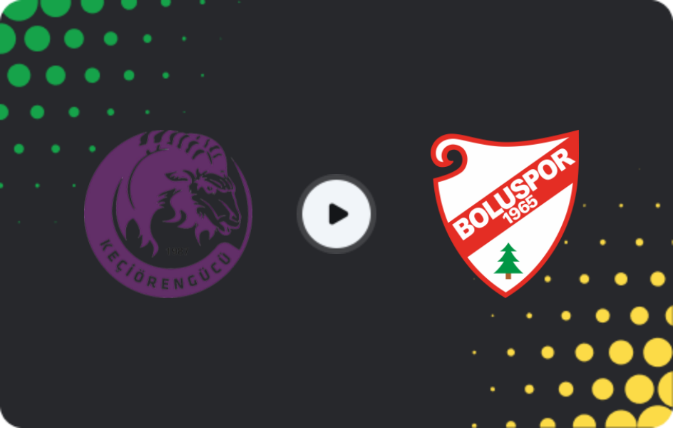 Where to watch Keçiörengücü — Boluspor, TFF First League, 24.01.2026