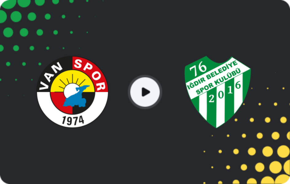 Where to watch Vanspor — Iğdır, TFF First League, 25.01.2026